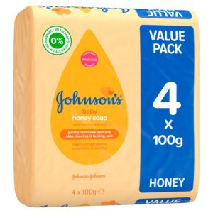 Johnsons Baby Honey Soap 4pcs