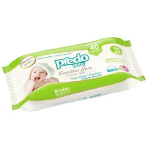 Predo Baby Wipe (Pink 6/ Green 8/ Yellow 8) Small 40