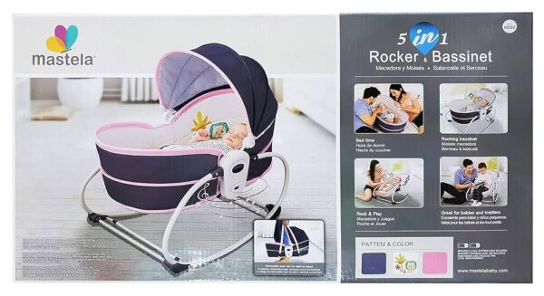 Mastela 5-in-1 Rocker and Bassinet Cradle for Newborn Baby - Image 4