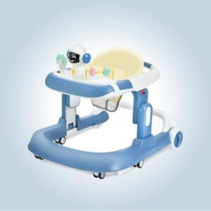 Baby Walker 4 In 1 Leather First Walker's Music - Blue