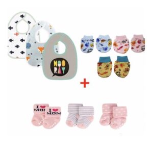 9 Pieces Baby Care Set - Multicolour