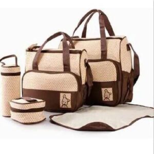 Portable Diaper Bag Sets - Brown