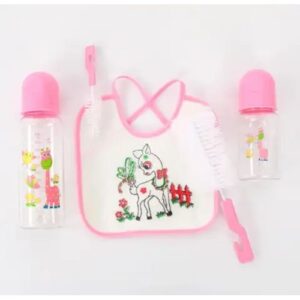AD Baby Feeding Bottle Set With Accessories - Pink