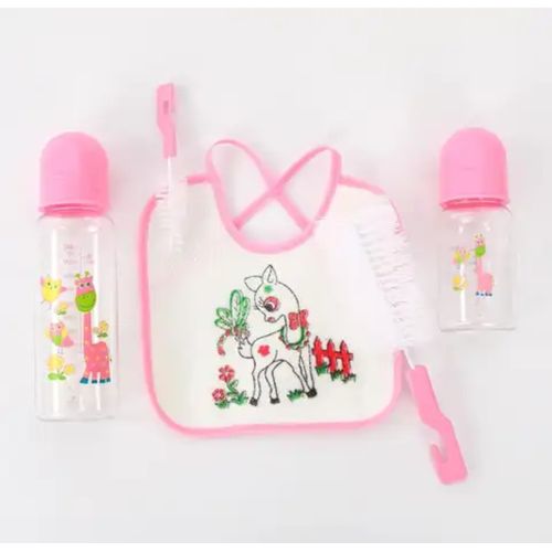 AD Baby Feeding Bottle Set With Accessories - Pink