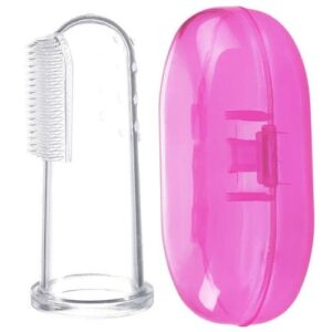 Baby Silicone Finger Cover Deciduous Teeth With Box Brush Baby Training Toothbrush Baby Tongue Coating Cleaning