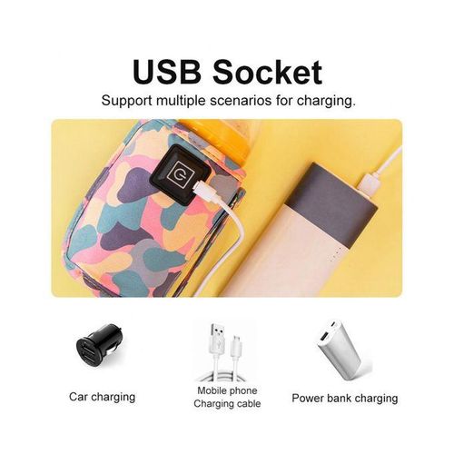 Genetic Universal USB Charging Milk Water Warmer Bag-Multi - Image 5
