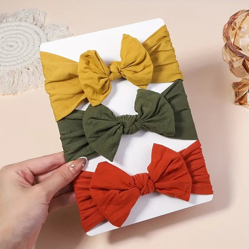 3 Pack Color Baby Hair Band