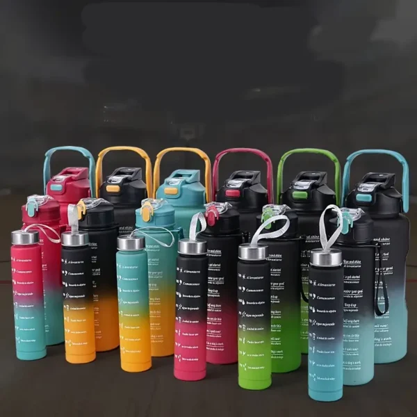 3-Pack Water Bottle With Time Marker - Image 2