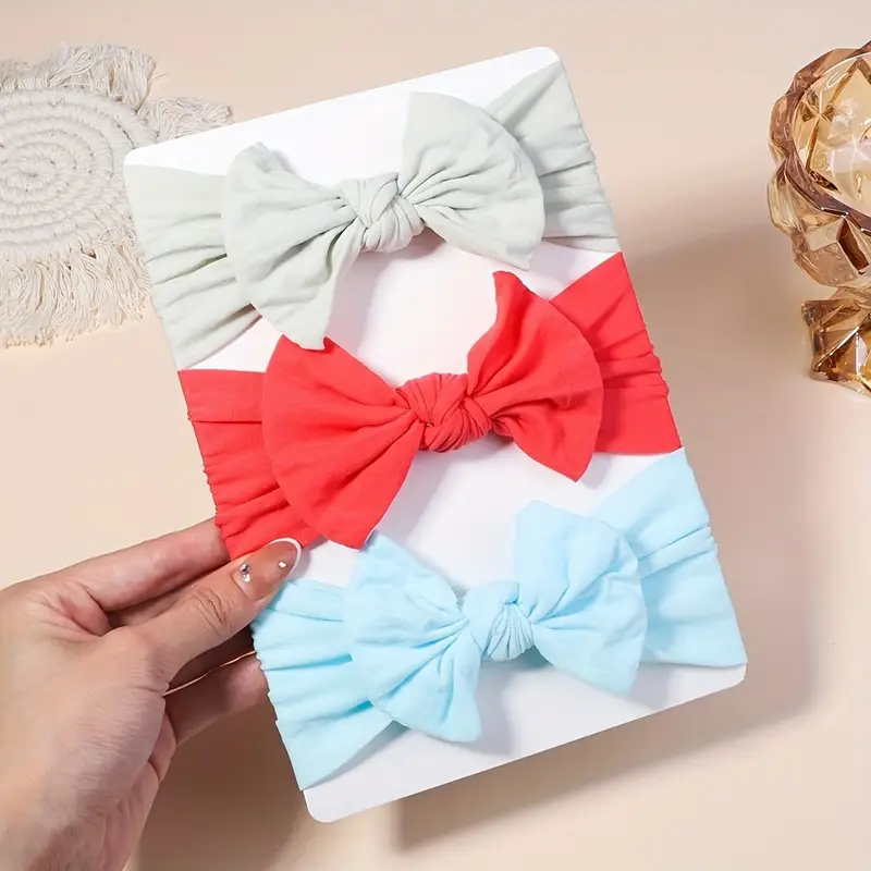 3 Pack Color Baby Hair Band - Image 3