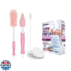 3 In 1 Baby Bottle Brush with Straw Brush